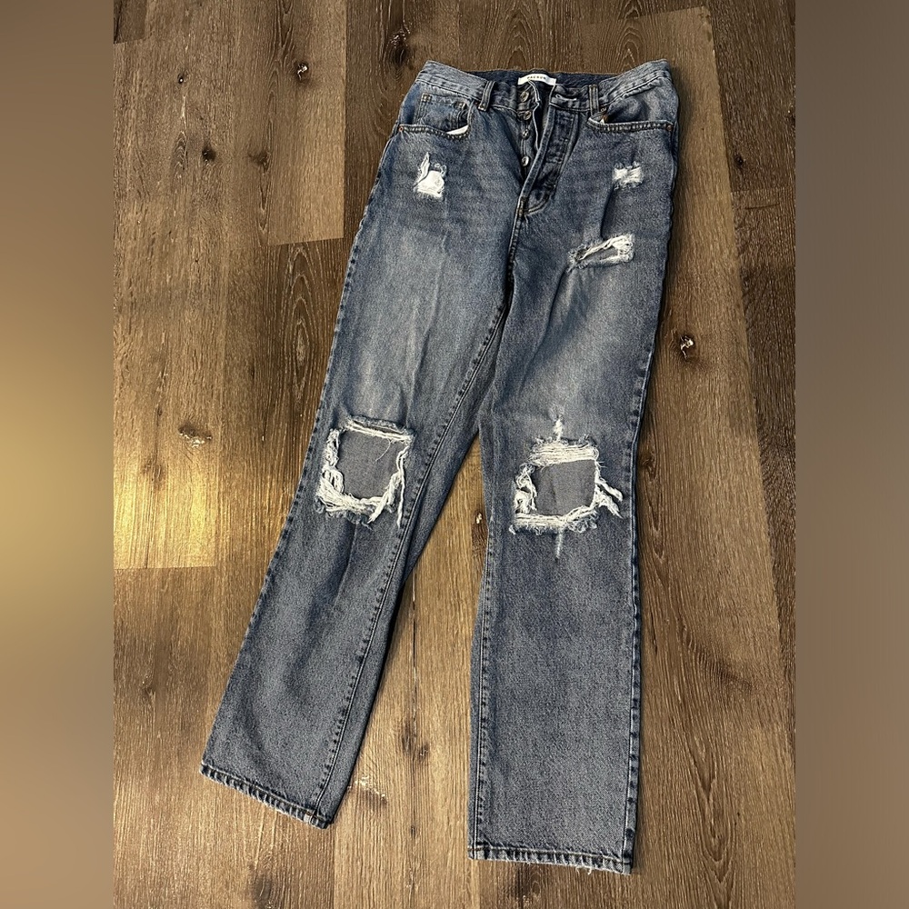 PacSun size 27 distressed dad jean